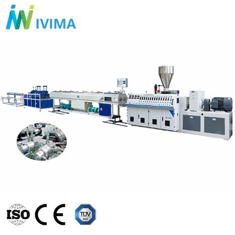 2-Cavity PVC Pipe Extrusion Line for Electrical Conduit, Water Supply and Cable Protection Pipes