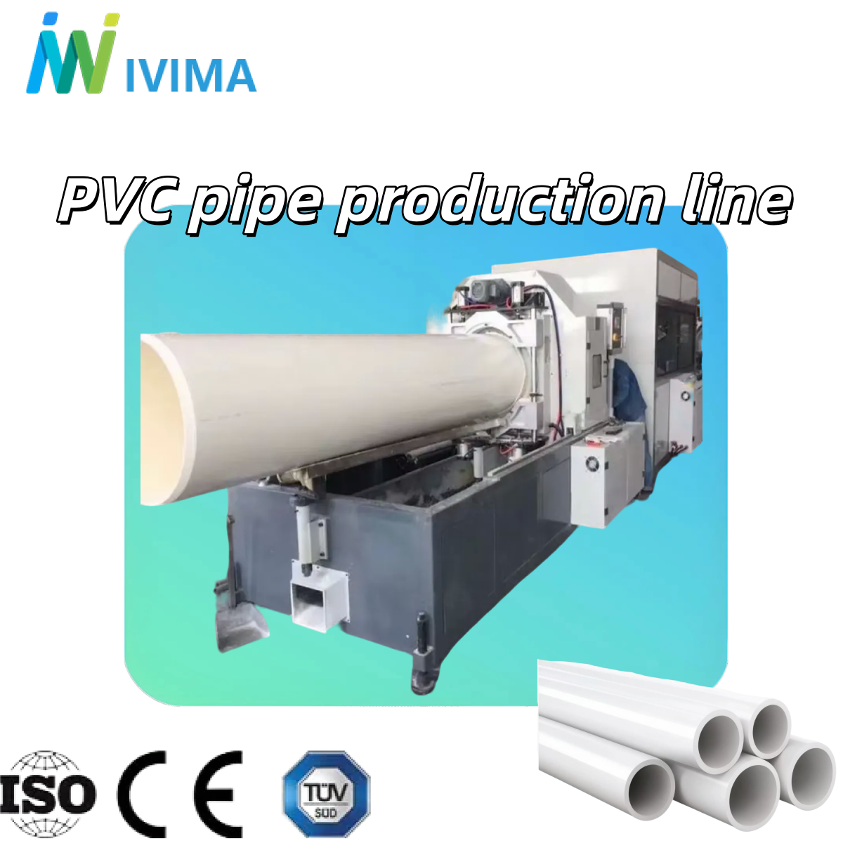 SJSZ Series PVC Pipe Extrusion Line 16mm-800mm for UPVC CPVC Pipe Production