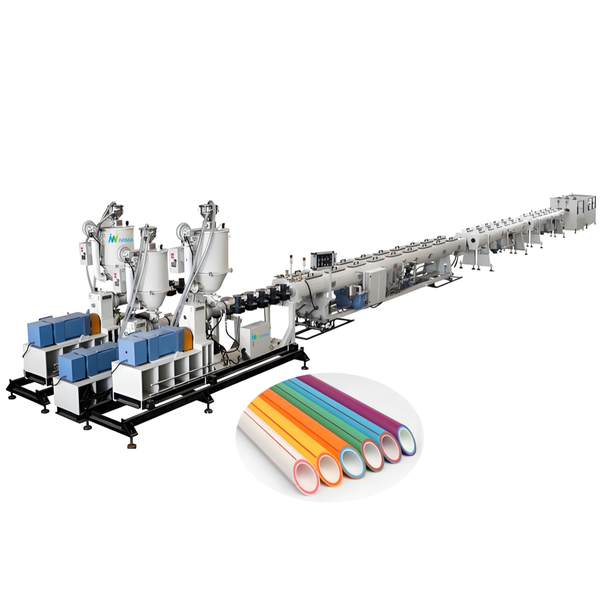 3 layers PPR hot water pipe machine production line