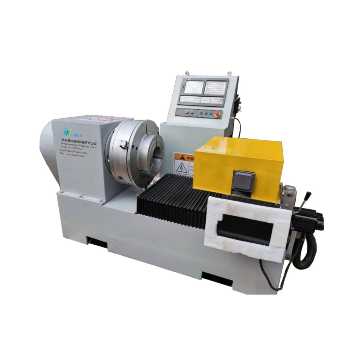 PVC pipe threading machine