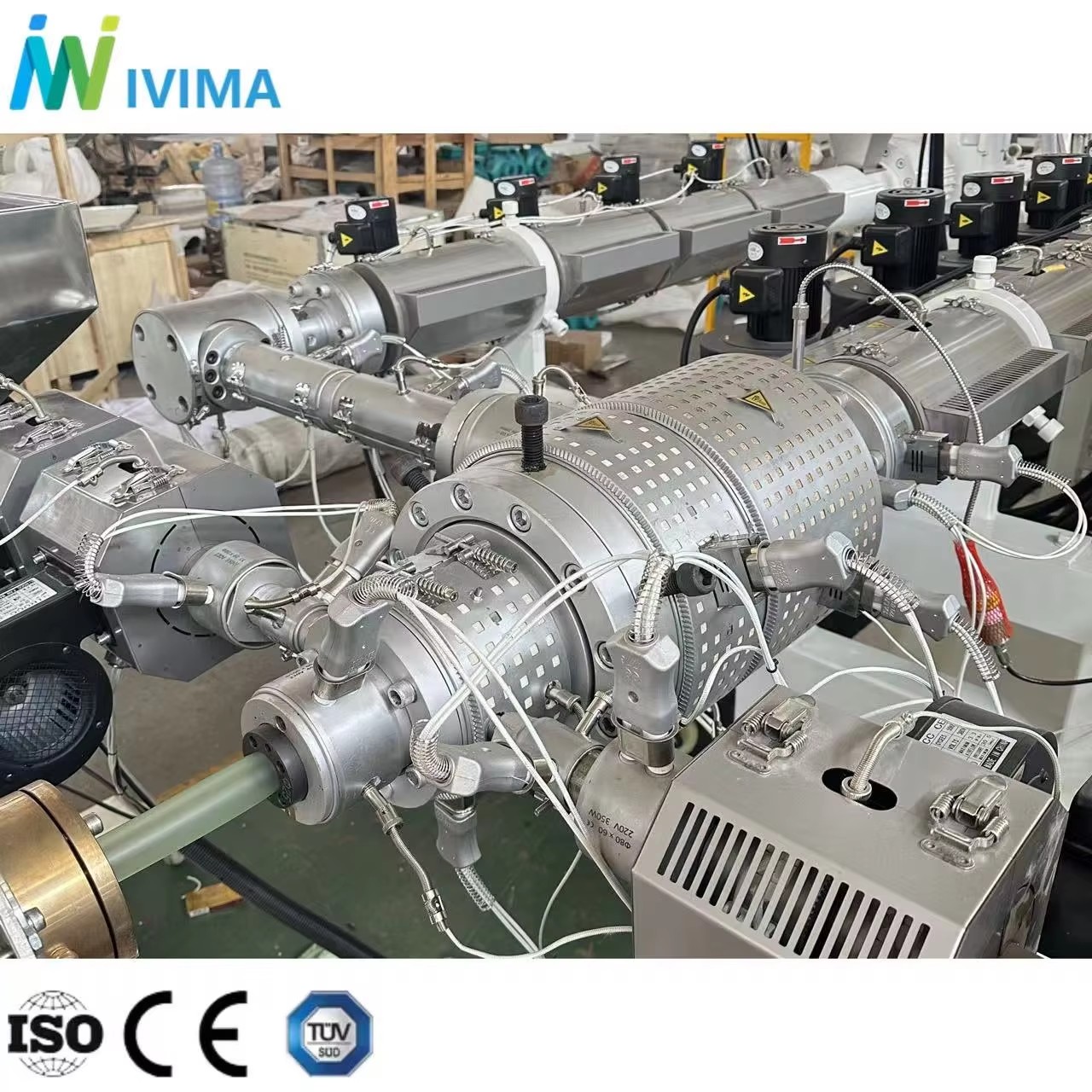 Pipe extrusion die used to control layer position, wall distribution, and concentricity in multilayer composite PPR pipe production