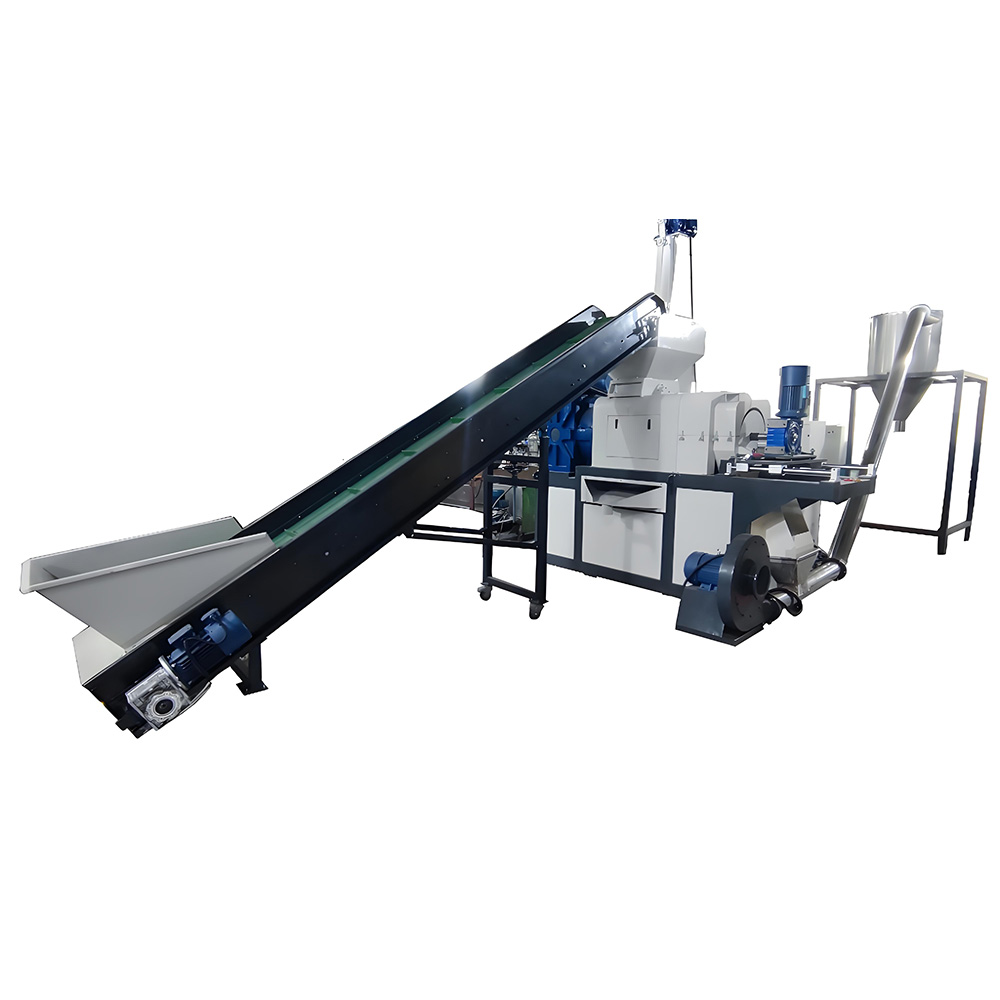 Plastic pelletizing machine pre-conditioning process
